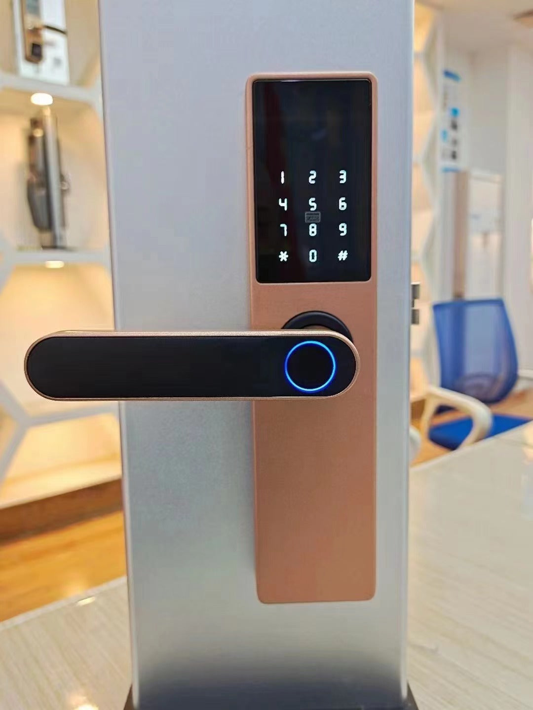Wooden Door Fingerprint Lock Graffiti Pass Wooden Door Fingerprint Lock Graffiti Pass